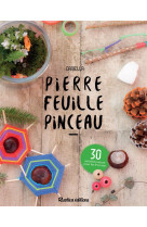 Pierre, feuille, pinceau