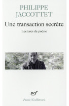 Une transaction secrete - lect