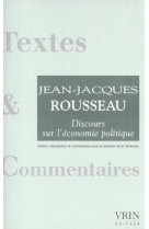 Discours sur l'economie politique