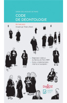 Code de deontologie de l'ordre des avocats de paris (edition 2022)