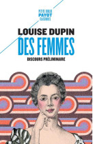 Des femmes - discours prelimin