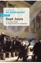 Sept jours - 14-23 juin 1789.