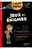 Jeux et enigmes de la 6e a la