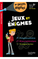 Jeux et enigmes de la 5e a la