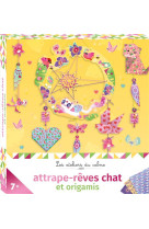 Attrape-reves chat et origamis