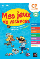 Mes jeux de vacances du cp ver