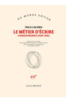 Le metier d-ecrire - correspon