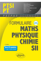 Formulaire ptsi/pt - maths - p