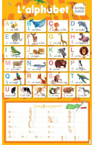 Poster ardoise l-alphabet a l-