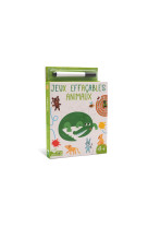 Jeux effacables animaux avec f