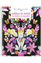 Cahier de texte a colorier et