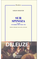 Sur spinoza - edition preparee