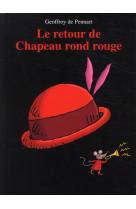 Retour de chapeau rond rouge (