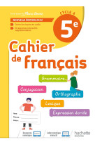 Cahier de français cycle 4/5e - cahier d'activités - ed. 2022