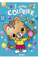 J'aime colorier (3-5 ans) (chat et glace)