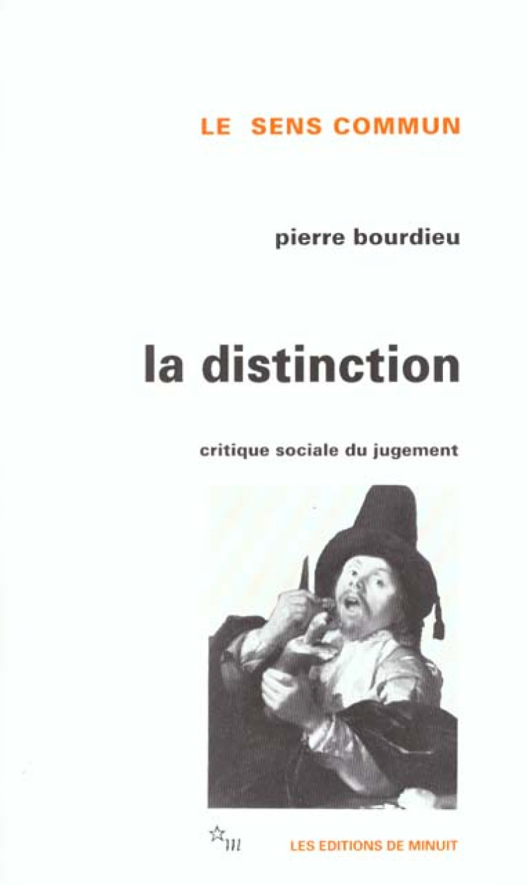 DISTINCTION - BOURDIEU PIERRE - MINUIT