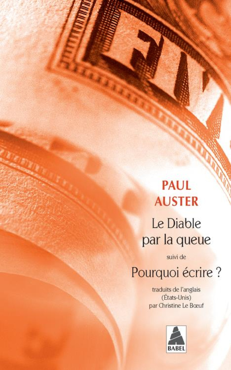 LE DIABLE PAR LA QUEUE, SUIVI - AUSTER PAUL - ACTES SUD