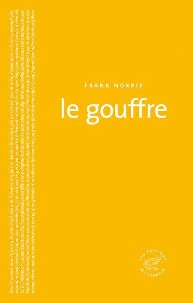 LE GOUFFRE - NORRIS FRANK - SONNEUR