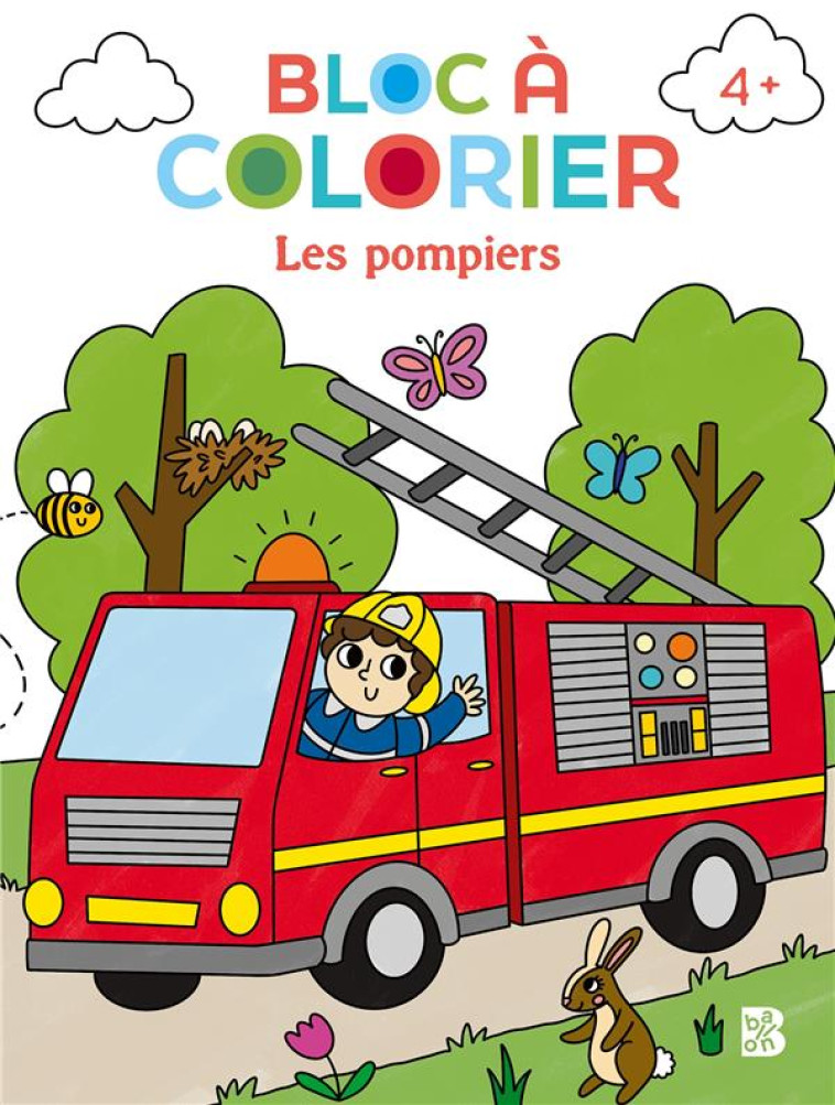 BLOC A COLORIER  - LES POMPIER - XXX - NC