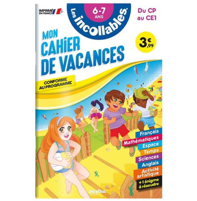 CAHIER DE VACANCES - LES INCOL - PLAY BAC EDITIONS - PRISMA