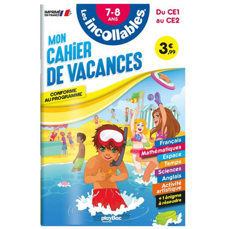 CAHIER DE VACANCES - LES INCOL - PLAY BAC EDITIONS - PRISMA