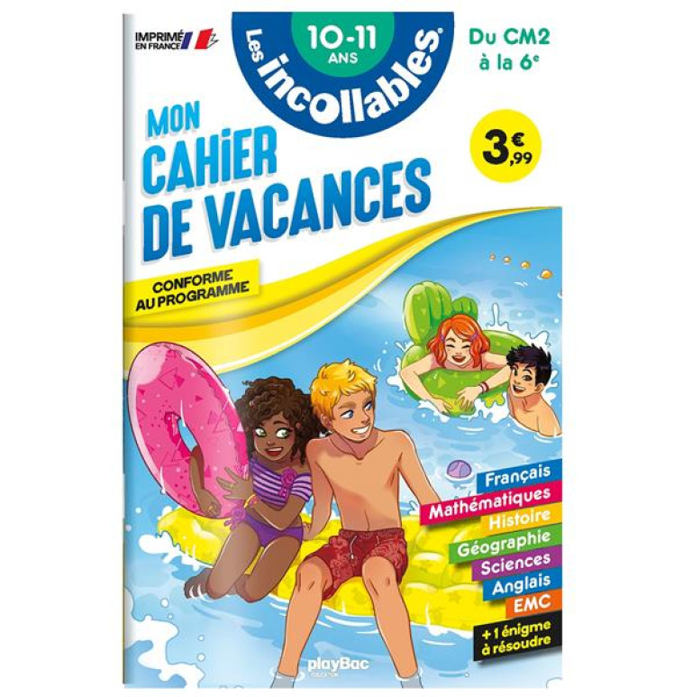 CAHIER DE VACANCES - LES INCOL - PLAY BAC EDITIONS - PRISMA