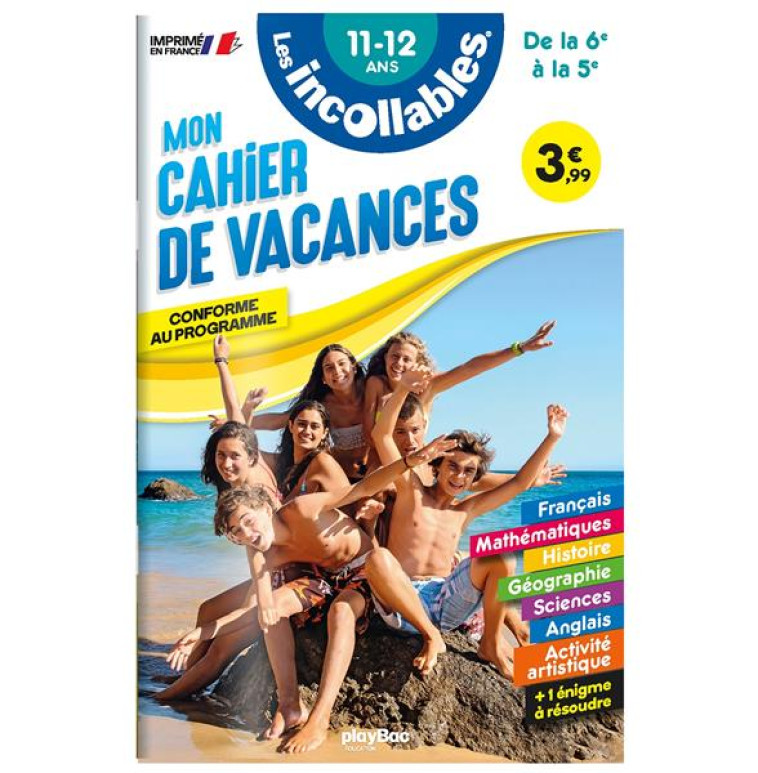 CAHIER DE VACANCES - LES INCOL - PLAY BAC EDITIONS - PRISMA