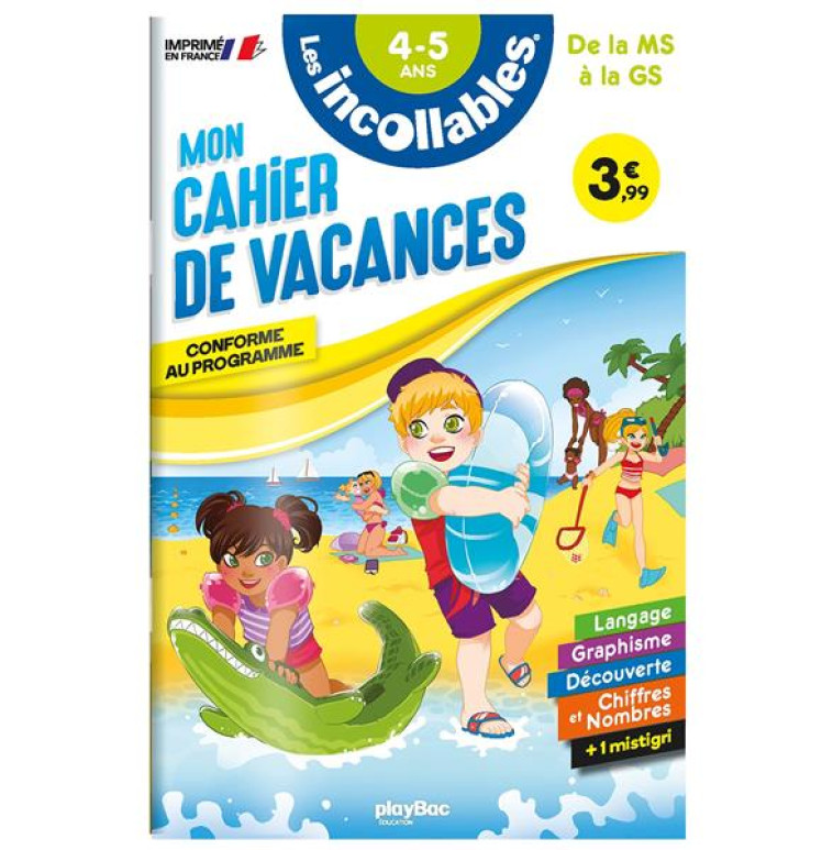 CAHIER DE VACANCES - LES INCOL - PLAY BAC EDITIONS - PRISMA