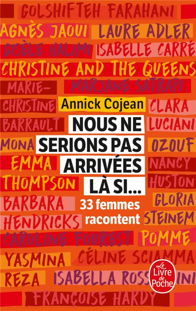 NOUS NE SERIONS PAS ARRIVEES L - COJEAN ANNICK - LGF/Livre de Poche