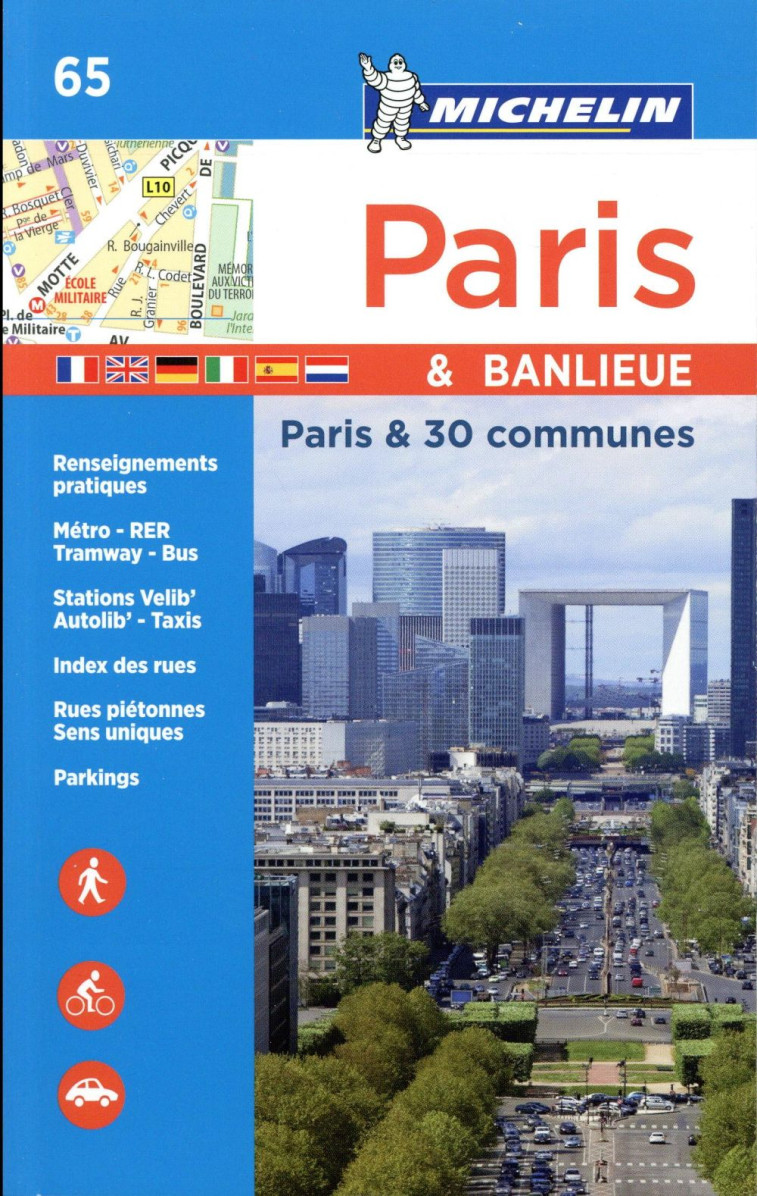 PARIS et BANLIEUE  -  PAR ARRONDISSEMENT ET 30 COMMUNES  -  65 (EDITION 2017) - Manufacture française des pneumatiques Michelin - Michelin Cartes et Guides