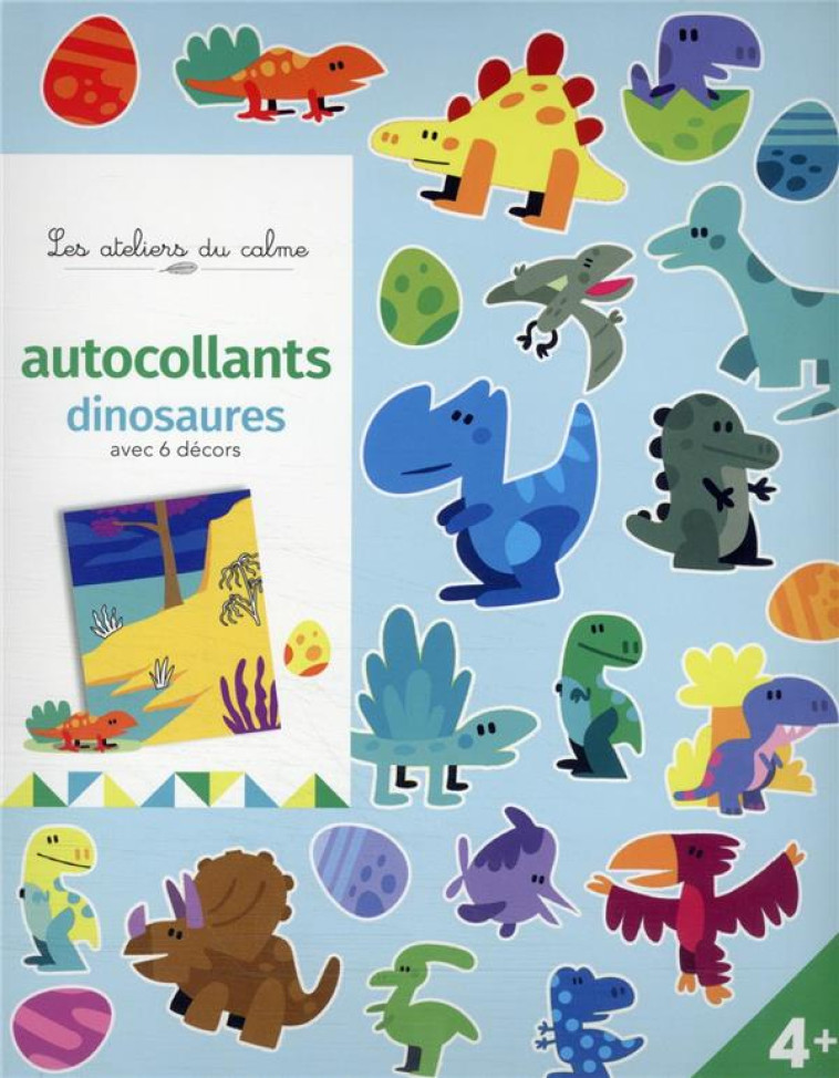 AUTOCOLLANTS DINOS AVEC 6 DECO - MOSCA - NC