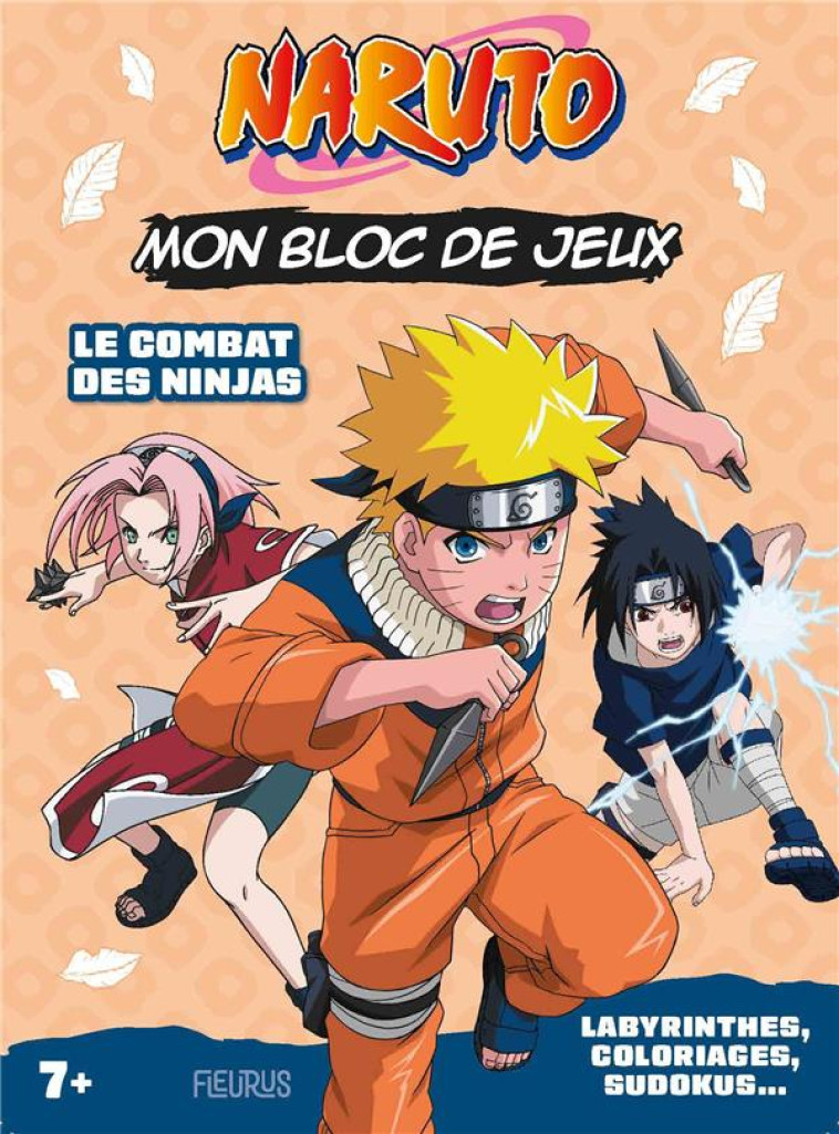 BLOC DE JEUX NARUTO - LE COMBA - MICHEL TRAN ADELINE - FLEURUS