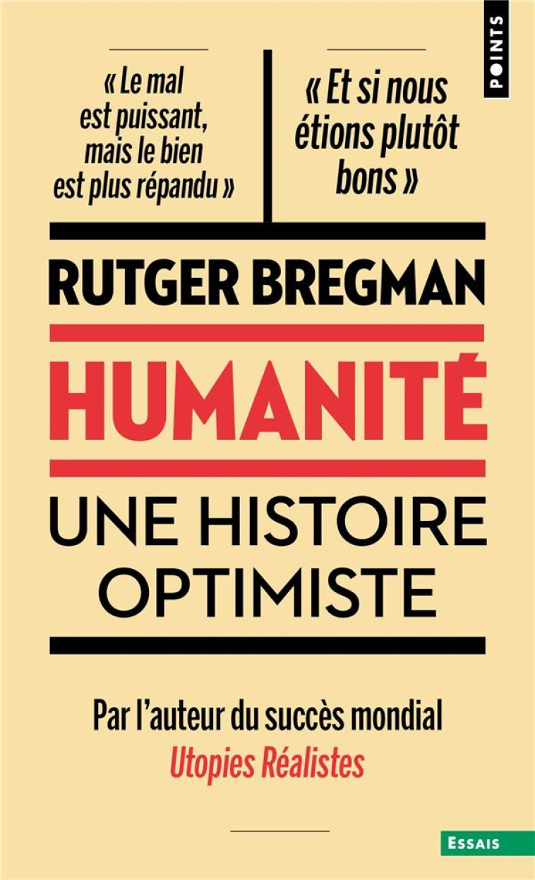 HUMANITE - UNE HISTOIRE OPTIMI - BREGMAN RUTGER - POINTS