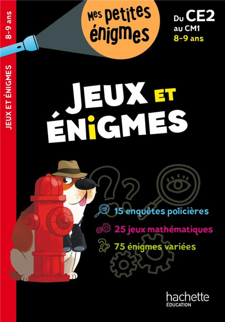 JEUX ET ENIGMES DU CE2 AU  CM1 - LECREUX MICHELE - HACHETTE