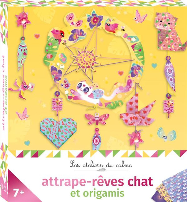 ATTRAPE-REVES CHAT ET ORIGAMIS - BOISSON MARIE-ROSE - NC