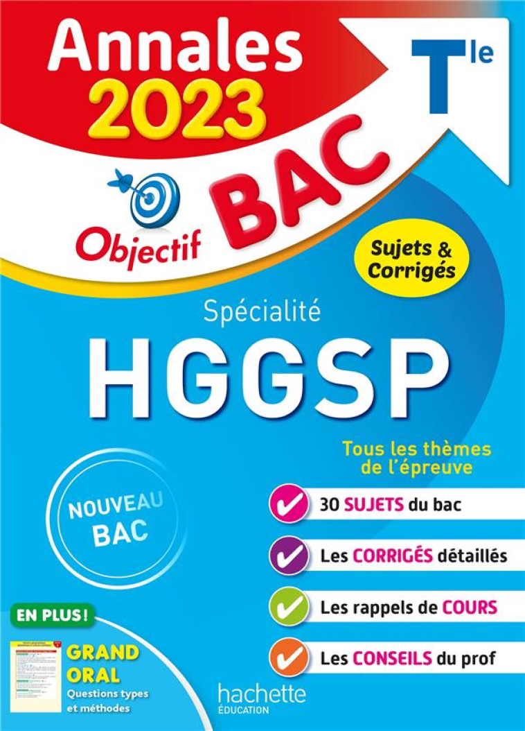 ANNALES OBJECTIF BAC 2023 - SP - LEONARD ARNAUD - HACHETTE