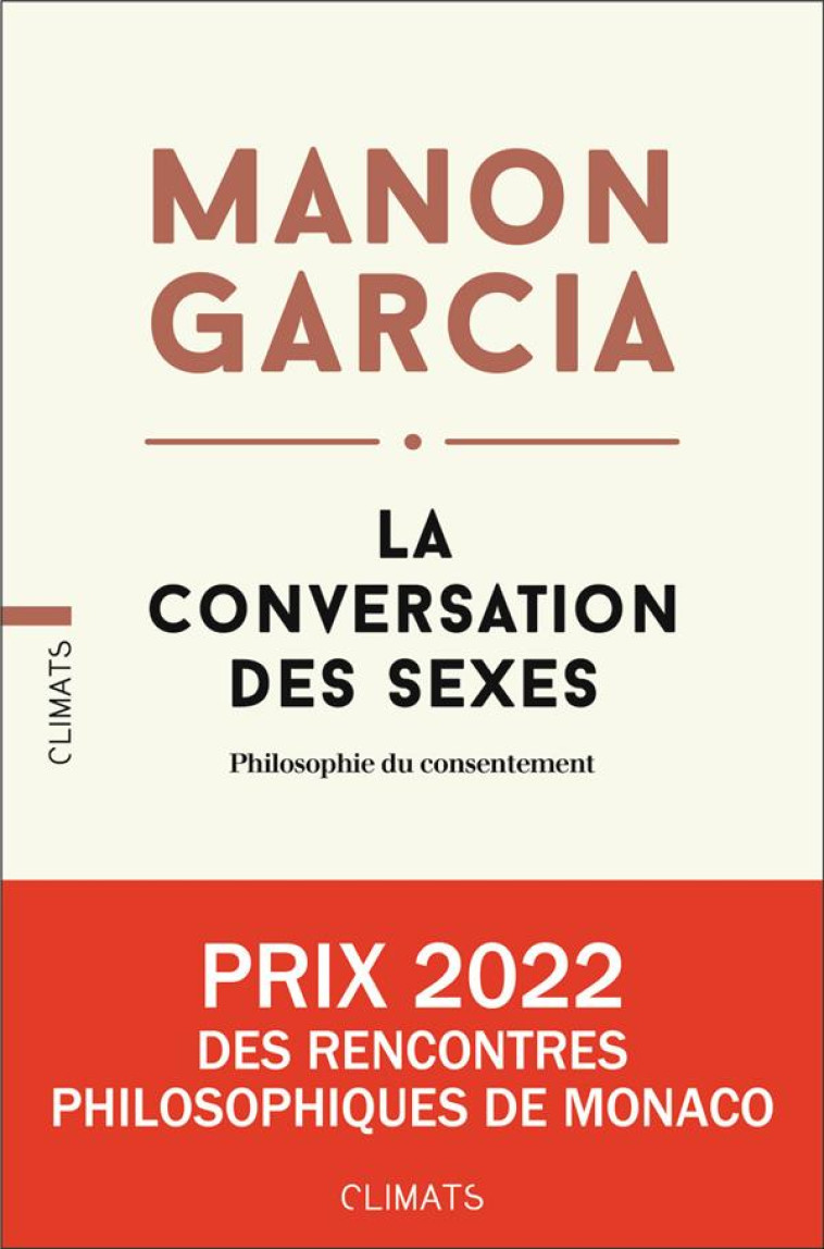 LA CONVERSATION DES SEXES - PH - GARCIA MANON - FLAMMARION