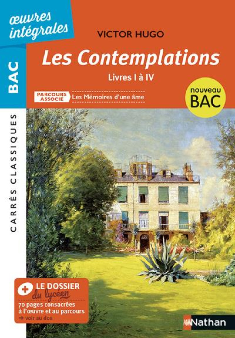 LES CONTEMPLATIONS - LIVRE I A - PAILLOUX/HUGO - CLE INTERNAT