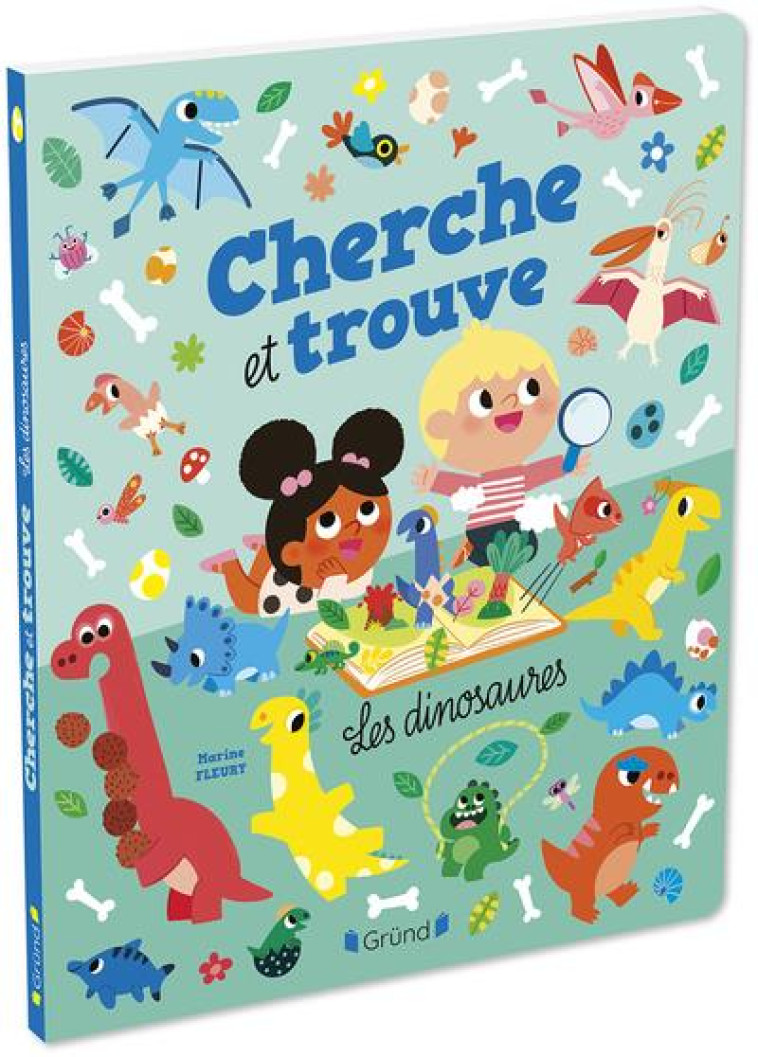 CHERCHE ET TROUVE - LES DINOSA - FLEURY MARINE - GRUND