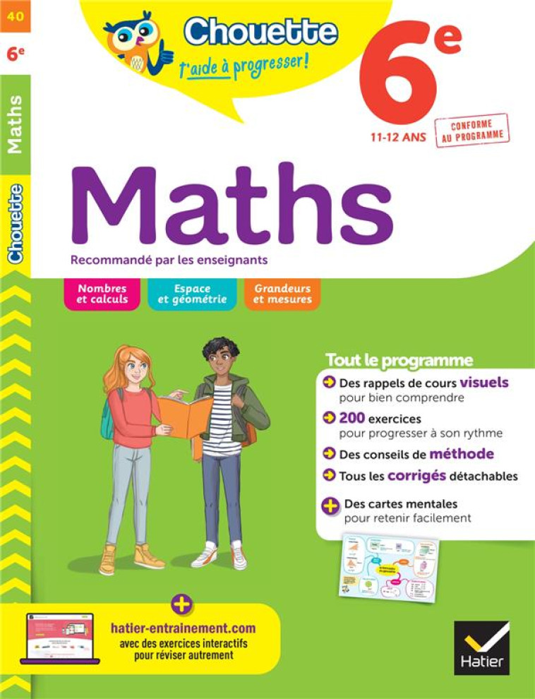 MATHS 6E - CAHIER DE REVISION - BONNEFOND/DAVIAUD - HATIER SCOLAIRE