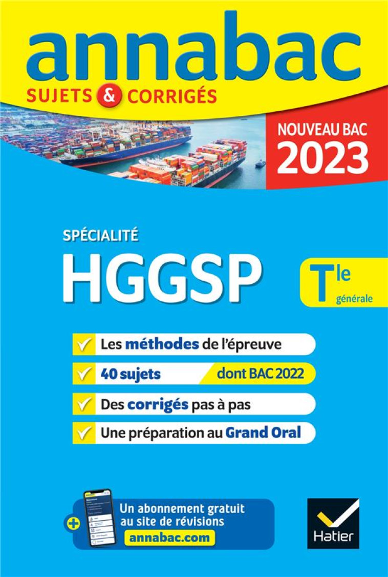 ANNALES DU BAC ANNABAC 2023 HG - COLLECTIF - HATIER SCOLAIRE