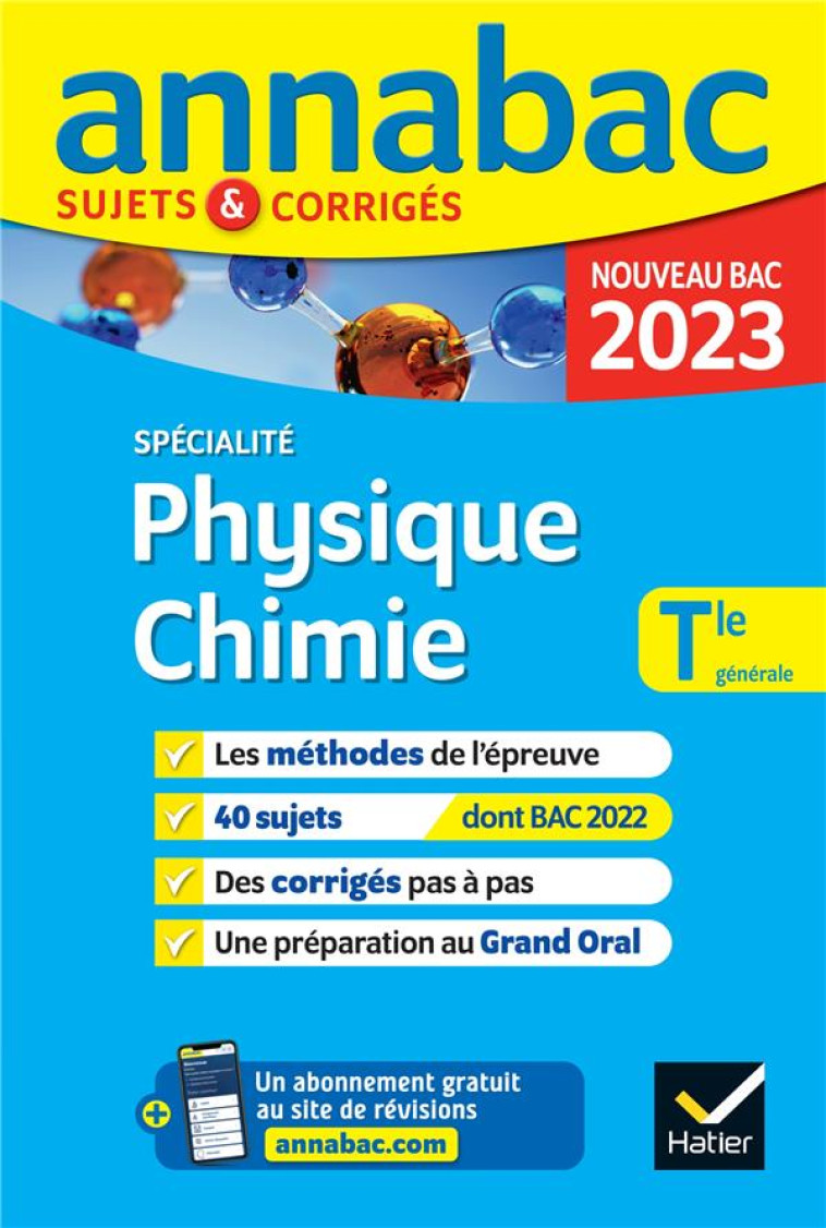 ANNALES DU BAC ANNABAC 2023 PH - COLLECTIF - HATIER SCOLAIRE