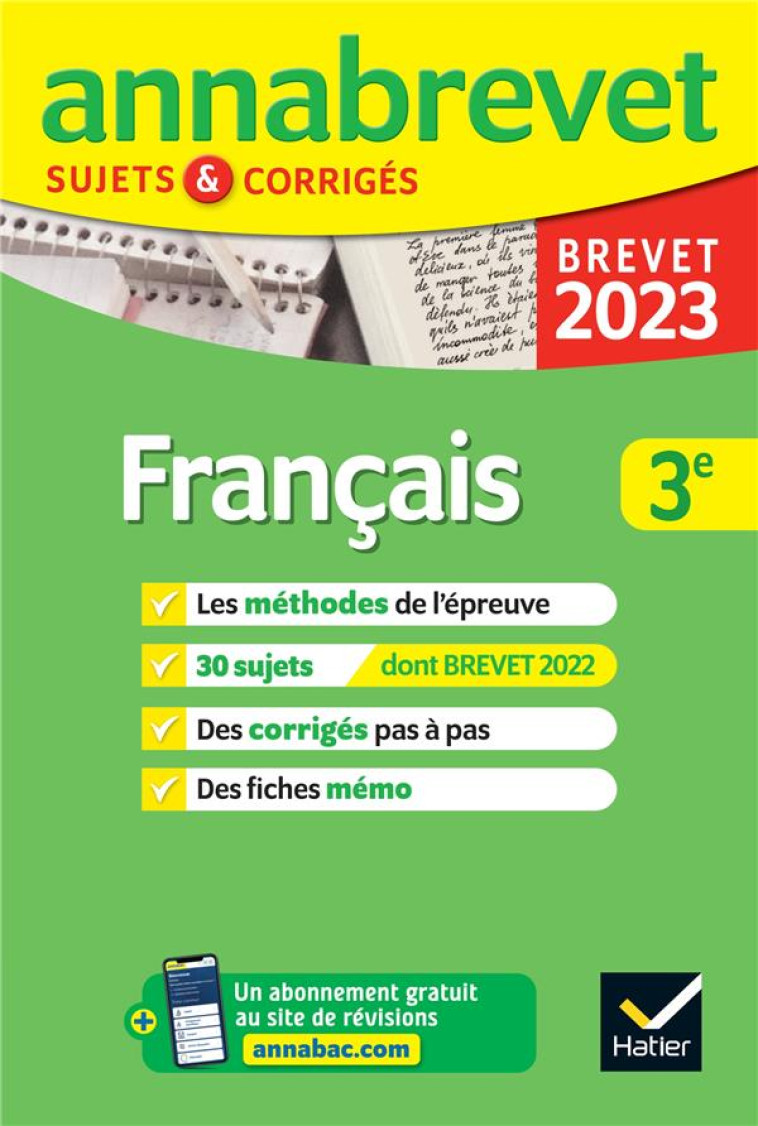 ANNALES DU BREVET ANNABREVET 2 - FORMOND/TAQUECHEL - HATIER SCOLAIRE