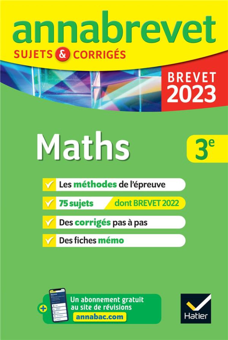 ANNALES DU BREVET ANNABREVET 2 - DEMEILLERS/MICHAUD - HATIER SCOLAIRE