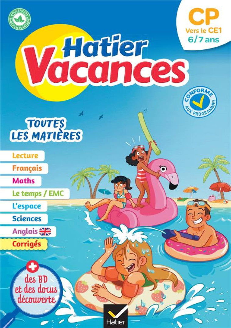 CAHIER DE VACANCES 2023  DU CP - IDIARD/CHENOT - HATIER SCOLAIRE