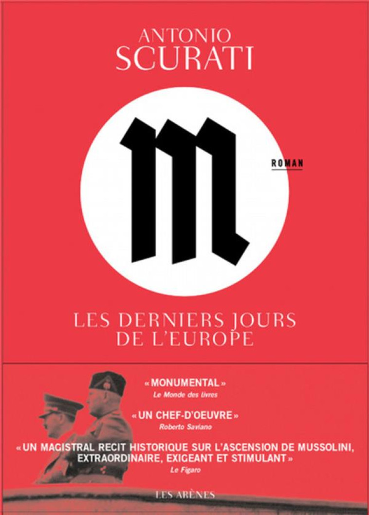 M, LES DERNIERS JOURS DE L-EUR - SCURATI ANTONIO - ARENES