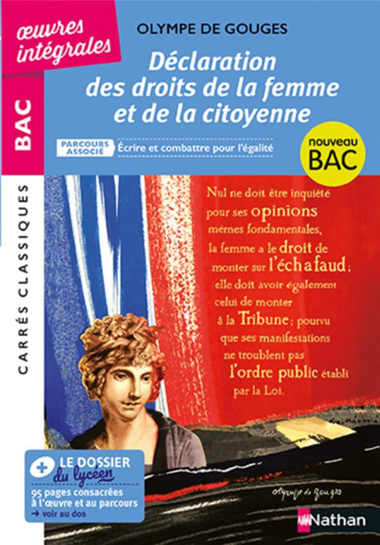 OLYMPE DE GOUGES, DECLARATION - GOUGES OLYMPE DE - CLE INTERNAT