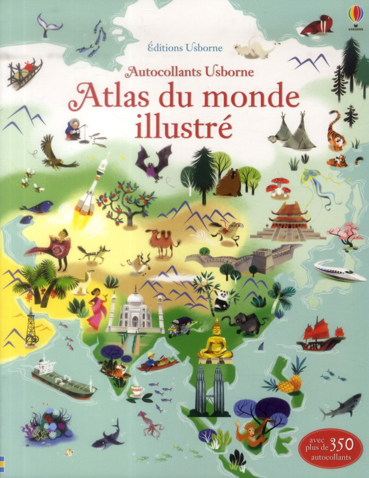 ATLAS DU MONDE ILLUSTRE - DOCU - LAKE/RAGONDET - Usborne