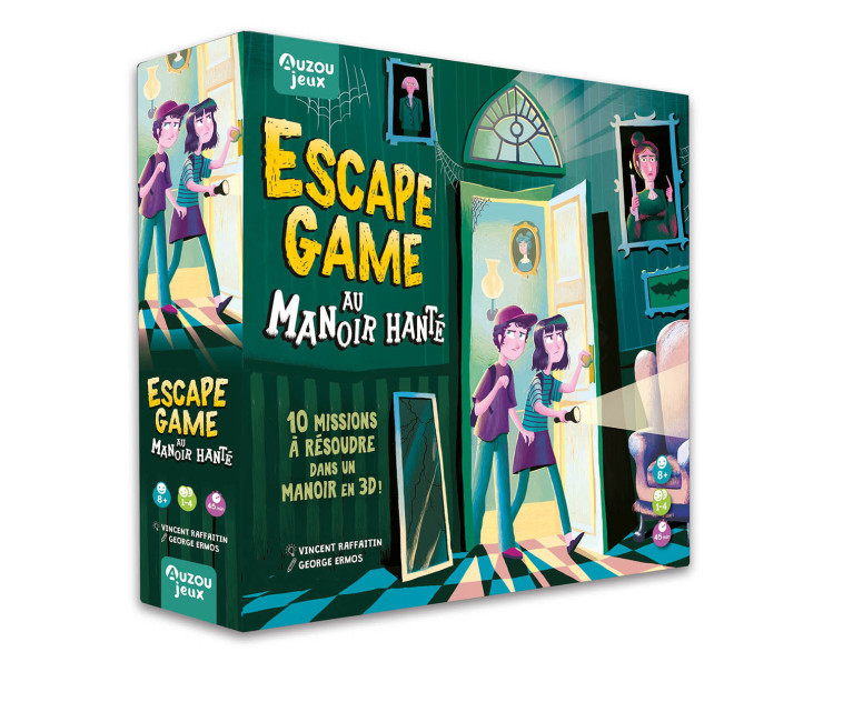 ESCAPE GAME AU MANOIR HANTE - Vincent Raffaitin, George Ermos - AUZOU