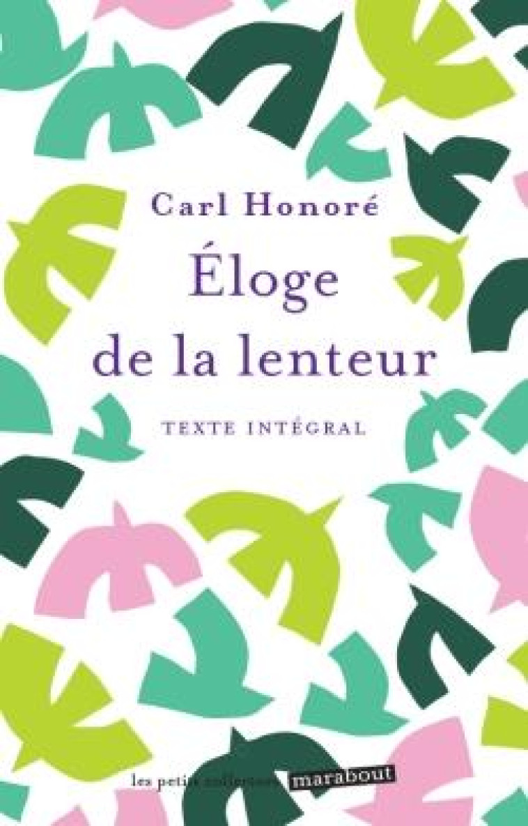 ELOGE DE LA LENTEUR - HONORE, CARL - MARABOUT